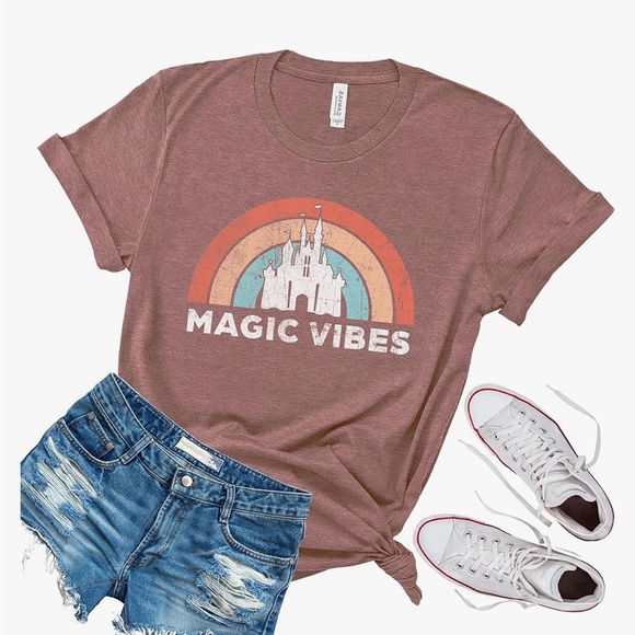 Bella+Canvas “Magic Vibes” 🌈🏰 Disney Parks Tee - Picture 2 of 6